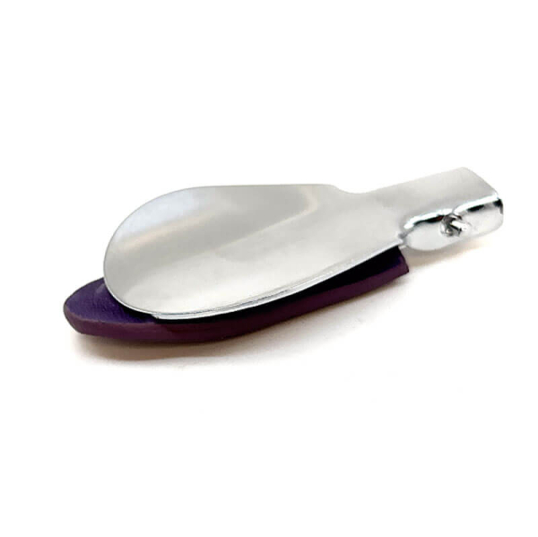 Trixi Gronau Schuhanzieher Cedric, Edelstahl, Ledergriff Dollaro purple, zu